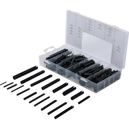 Assortiment de Goupilles Mécaniques 450 Pièces - Acier, Dimensions Variées - Fixation Précise et Polyvalente - BGS
