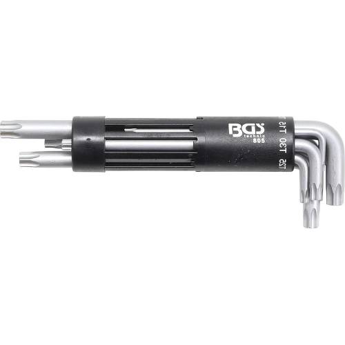 Jeu de Clés Allen Extra Longues Profil T Torx T10-T50 - 8 Pièces - Précision et Accessibilité Optimale - BGS