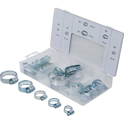 Assortiment de Colliers Ø16-40 mm - 26 Pièces - Polyvalents et Pratiques pour Fixation - BGS