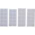 Points Auto-Agrippants Autocollants Blanc - Lot de 40 Pièces - Fixation Pratique et Réutilisable - BGS