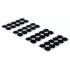 Points Auto-Agrippants Autocollants Noir - 40 pcs - Fixation Pratique et Réutilisable, Pro - D-Work