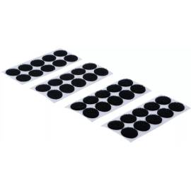 Points Auto-Agrippants Autocollants Noir - 40 Pièces - Fixation Pratique et Réutilisable - BGS