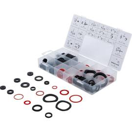 Assortiment de Joints d Étanchéité 141 pcs - Caoutchouc et Fibre de Verre - Polyvalent et Durable - D-Work