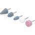 Jeu de Grattoirs et Polisseuses 5 pcs - Outils Polyvalents pour Finition et Nettoyage - Plastique - D-Work