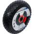 Roue pour Diable 260 mm - PU Rouge/Noir - Résistante et Maniable pour Transport Facile, Pro - D-Work