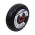 Roue pour Diable 260 mm - PU Rouge/Noir - Résistante et Maniable pour Transport Facile, Pro - D-Work