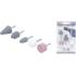 Jeu de Grattoirs et Polisseuses 5 pcs - Outils Polyvalents pour Finition et Nettoyage - Plastique - D-Work