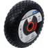 Roue de Brouette 400 mm - PU Rouge/Noir - Résistante et Durable - - BGS