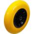 Roue de Brouette 400 mm - PU Jaune/Noir - Robuste et Durable - D-Work