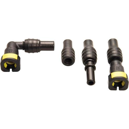 Jeu de Connecteurs pour Purge Tuyaux Diesel - 10,2 x 3,8 x 16,3 cm - Plastique Résistant - Facilite la Maintenance - D-Work