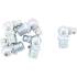 Assortiment de Graisseurs 110 pcs - Lubrification Facile et Polyvalente, Plastique - D-Work