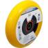 Roue de Brouette 400 mm - PU Jaune/Noir - Robuste et Durable - - BGS