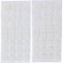 Jeu de Protections Antidérapants 64 Pièces - Blanc, Dimensions 11x11x285 mm - Sécurité et Stabilité Améliorées - BGS