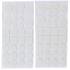 Jeu de Protections Antidérapants 64 pcs - Blanc, 11 x 11 x 285 mm - Sécurité et Stabilité Améliorées - D-Work