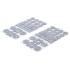 Jeu de Protections Antidérapants 64 pcs - Gris Tacheté - Sécurité et Stabilité Améliorées, Caoutchouc - D-Work