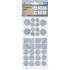 Jeu de Protections Antidérapants 64 pcs - Gris Tacheté - Sécurité et Stabilité Améliorées, Caoutchouc - D-Work