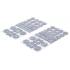 Jeu de Protections Antidérapants 64 pcs - Gris Tacheté - Sécurité et Stabilité Améliorées, Caoutchouc - D-Work