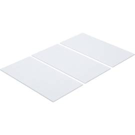 Patins en Feutre Blanc 3 pièces 100x200 mm - Protection et Anti-Rayures - BGS