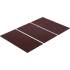 Patins en Feutre Brun 3 pcs 100 x 200 mm - Protection Sol et Mobilier - D-Work