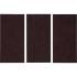 Patins en Feutre Brun 3 pcs 100 x 200 mm - Protection Sol et Mobilier - D-Work