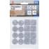 Jeu de Protections Antidérapants Gris Tacheté - 32 pcs - Sécurité et Stabilité - Caoutchouc - D-Work