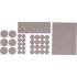 Jeu de Protections Antidérapants Beige - 38 Pièces - Sécurité et Stabilité - BGS