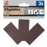Patins en Feutre Brun 3 Pièces 100x200 mm - Protection Sol et Mobilier - BGS