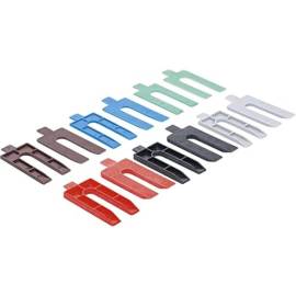 Jeu de Coins en Matière Plastique 24 Pièces - Dimensions 119x39x156 mm - Léger et Pratique pour Calage et Serrage - BGS