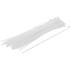 Assortiment de Colliers Plastique Blanc 4,8 x 300 mm - 50 Pièces - Fixation Pratique et Résistante - BGS