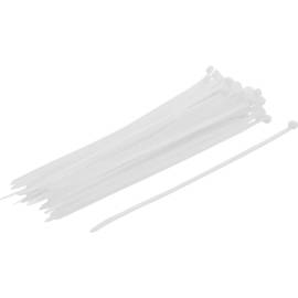 Assortiment de Colliers Plastique Blanc 4,8 x 250 mm - 50 pcs - Fixation Pratique et Résistante - D-Work