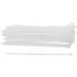 Assortiment de Colliers Plastique Blanc 4,8 x 250 mm - 50 pcs - Fixation Pratique et Résistante - D-Work