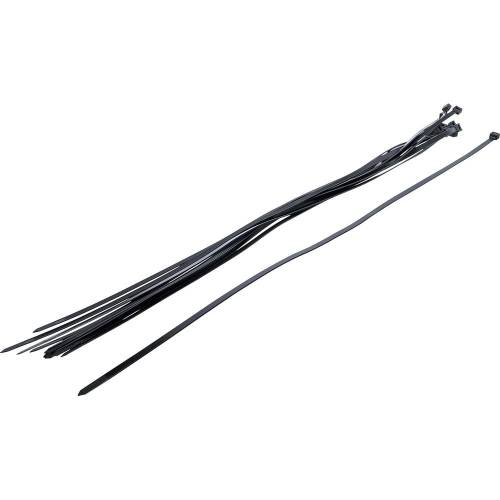 Assortiment de Colliers Plastique Noir 8,0 x 700 mm - Lot de 10 pcs - Fixation Pratique et Résistante - D-Work