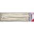 Assortiment de Colliers Plastique Blanc 4,8 x 300 mm - 50 Pièces - Fixation Pratique et Résistante - BGS