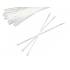 Assortiment de Colliers Plastique Blanc 4,8 x 250 mm - 50 Pièces - Fixation Pratique et Résistante - BGS