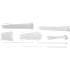 Assortiment de Colliers Plastique Blanc 100-300 mm - 250 Pièces - Fixation Pratique et Polyvalente - BGS