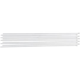 Assortiment de Colliers Plastique Blanc 8,0 x 800 mm - 10 pcs - Fixation Pratique et Résistante - D-Work