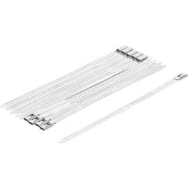 Assortiment de Serre-Câbles Inox 7 x 200 mm - Acier Inoxydable - Résistance et Durabilité - BGS