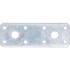 Plaque de Fixation Plate 180x40x2 mm - Acier Résistant - Fixation Solide et Durable - BGS