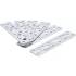 Plaque de Fixation Plate 180 x 40 x 2 mm - Acier Résistant - Fixation Solide et Durable - D-Work