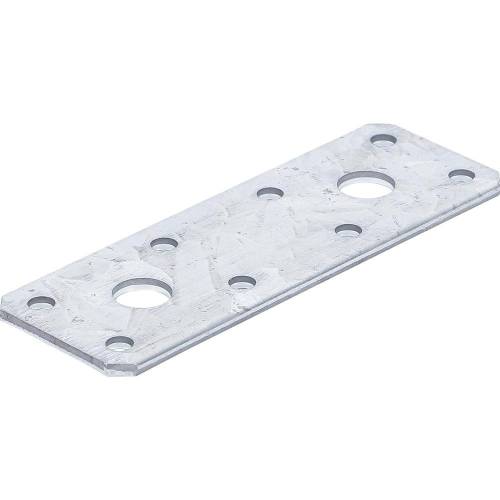 Plaque de Fixation Plate 100x35x2 mm - Acier, Résistante et Polyvalente - BGS