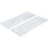 Assortiment de Tôles d Acier Perforées 2 pièces 300x100x2 mm - Acier Résistant et Polyvalent - BGS