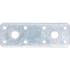 Plaque de Fixation Plate 100x35x2 mm - Acier, Résistante et Polyvalente - BGS
