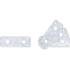 Plaque de Fixation Plate 4 pcs 100 x 35 x 2 mm - Acier Résistant - Fixation Solide et Durable - D-Work