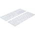 Assortiment de Tôles d Acier Perforées 2 pièces 300x100x2 mm - Acier Résistant et Polyvalent - BGS