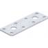 Plaque de Fixation Plate 100 x 35 x 2 mm - Acier, Résistante et Polyvalente - D-Work