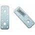 Plaque de Fixation Plate 4 Pièces 100x35x2 mm - Acier Résistant - Fixation Solide et Durable - BGS