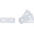 Plaque de Fixation Plate 4 pcs 100 x 35 x 2 mm - Acier Résistant - Fixation Solide et Durable - D-Work