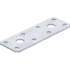 Assortiment de 6 Pattes de Fixation Plates 180 x 40 x 2 mm - Acier Résistant - Fixation Solide et Polyvalente - D-Work
