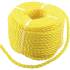 Corde Plastique Universelle 6 mm x 20 m - Jaune - Résistante et Polyvalente - D-Work