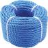 Corde Plastique Universelle 4 mm x 20 m - Bleu - Résistante et Polyvalente, Pro - D-Work
